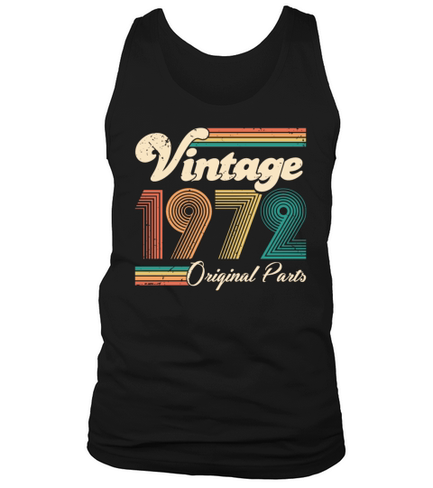Vintage 1972 50th Birthday Fiftieth Gift Tank Top Unisex