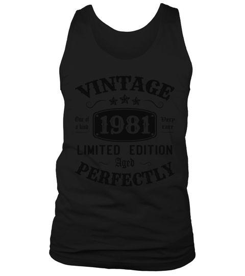 Vintage 1981 Limited Edition Aged Perfectly Tank Top Unisex