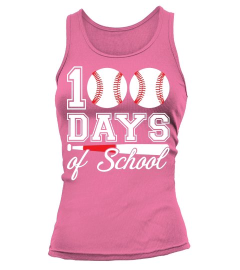 100 days of school for 100th day baseball student or teacher Tank top Woman