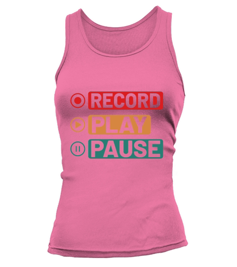 Music Record Play Pause Tank top Woman