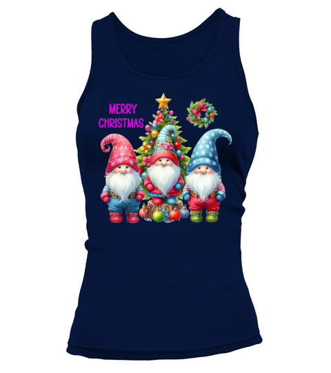 Three Gnomes Merry Christmas Tank top Woman