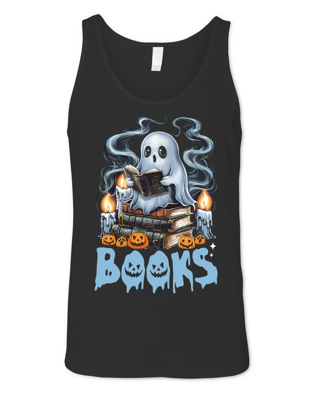 258. books happy halloween Unisex Jersey Tank