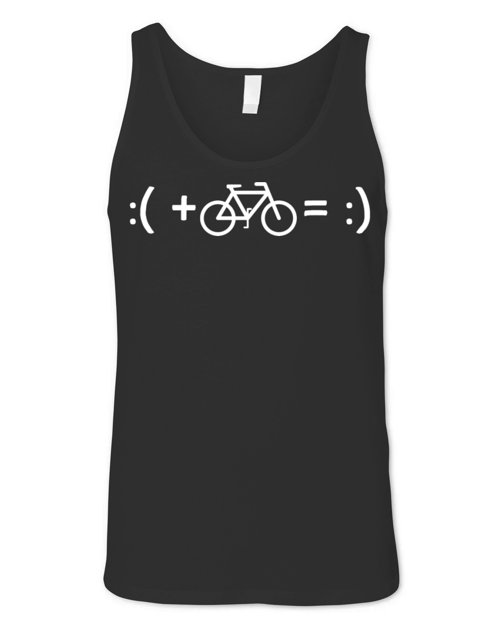 Bicycle Happyness Equation Smile Cycling Bike Idea Unisex Jersey Tank