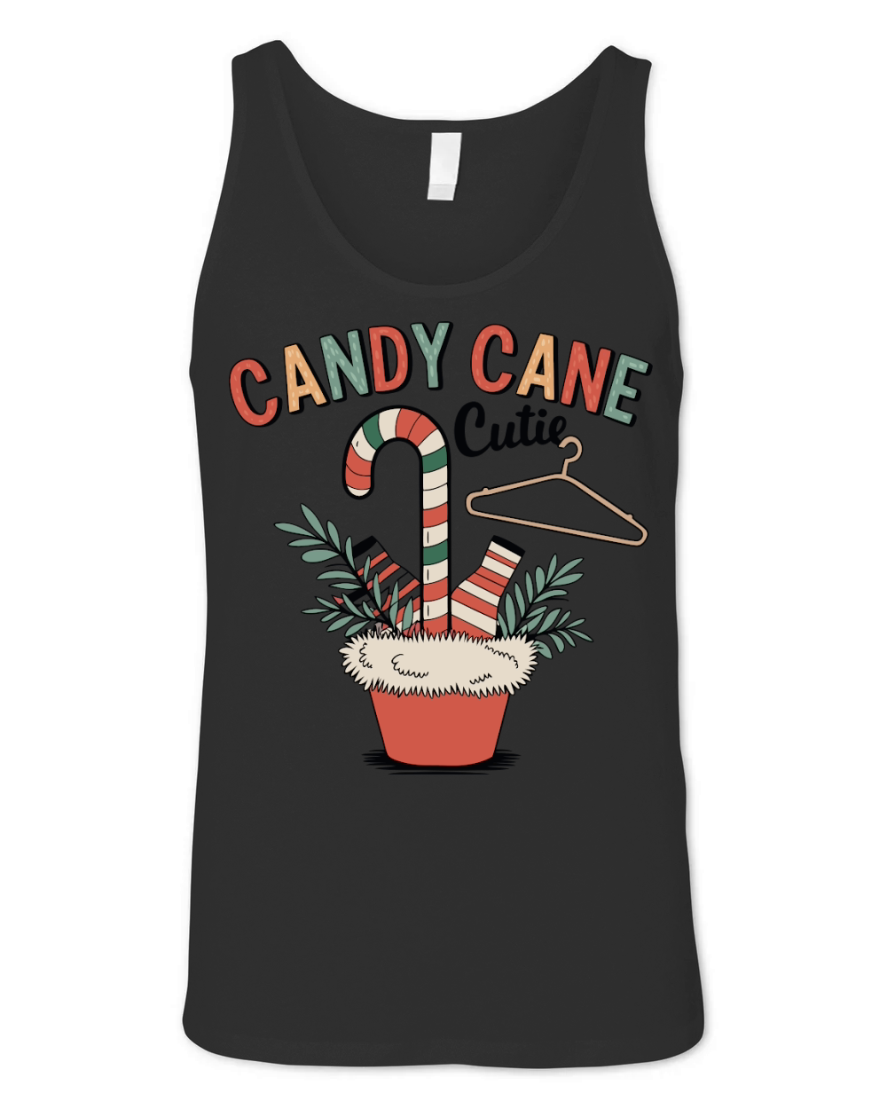 Candy Cane Cutie2 Unisex Jersey Tank