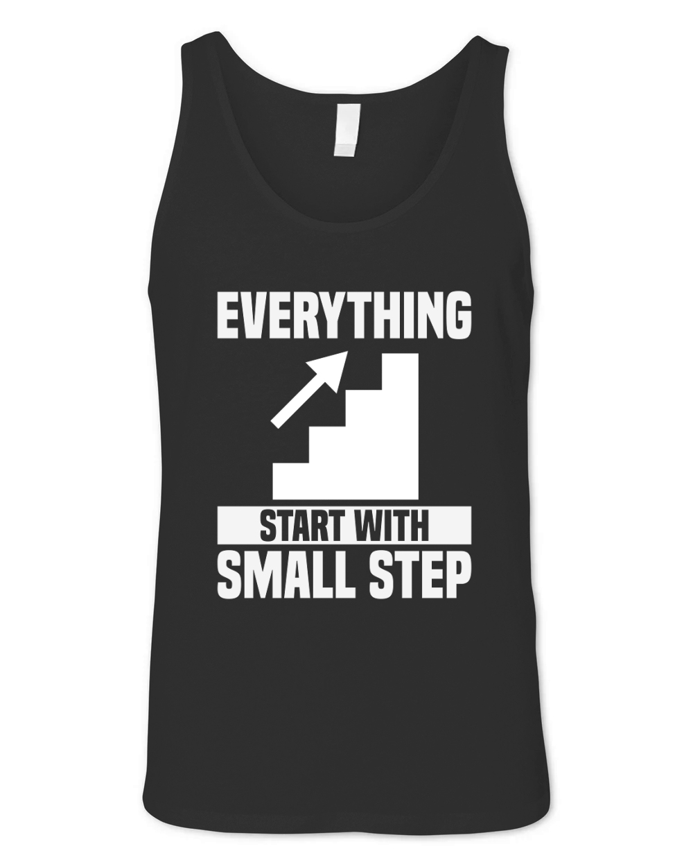 Everything Start With Small Step Unisex Jersey Tank