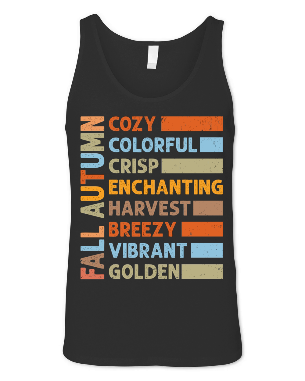 fall autumn cozy colorful crisp enchanting harvest Unisex Jersey Tank