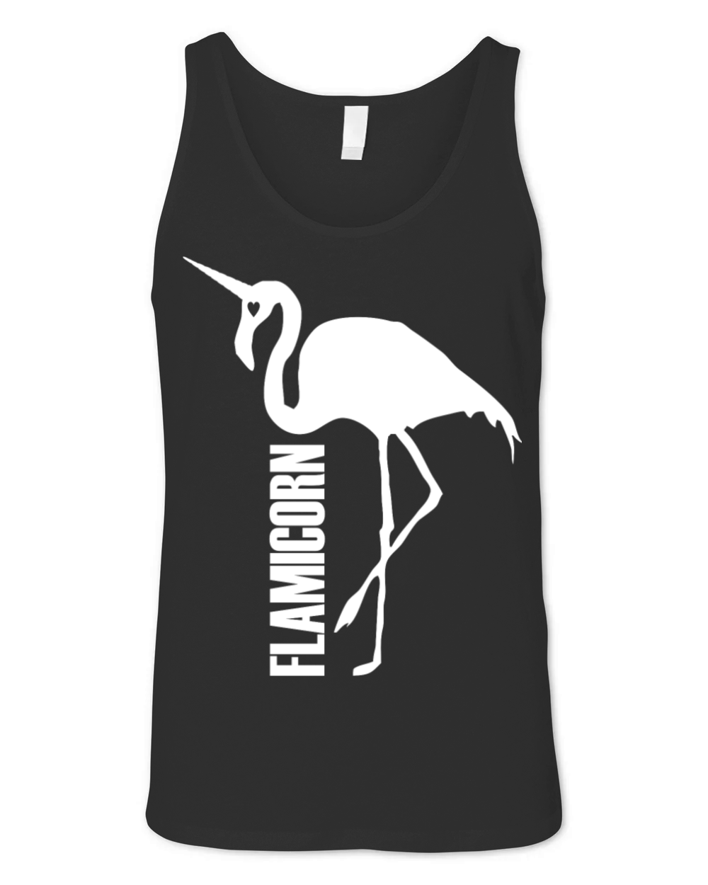 flamingo unicorn hybrid creature hybrids white Unisex Jersey Tank