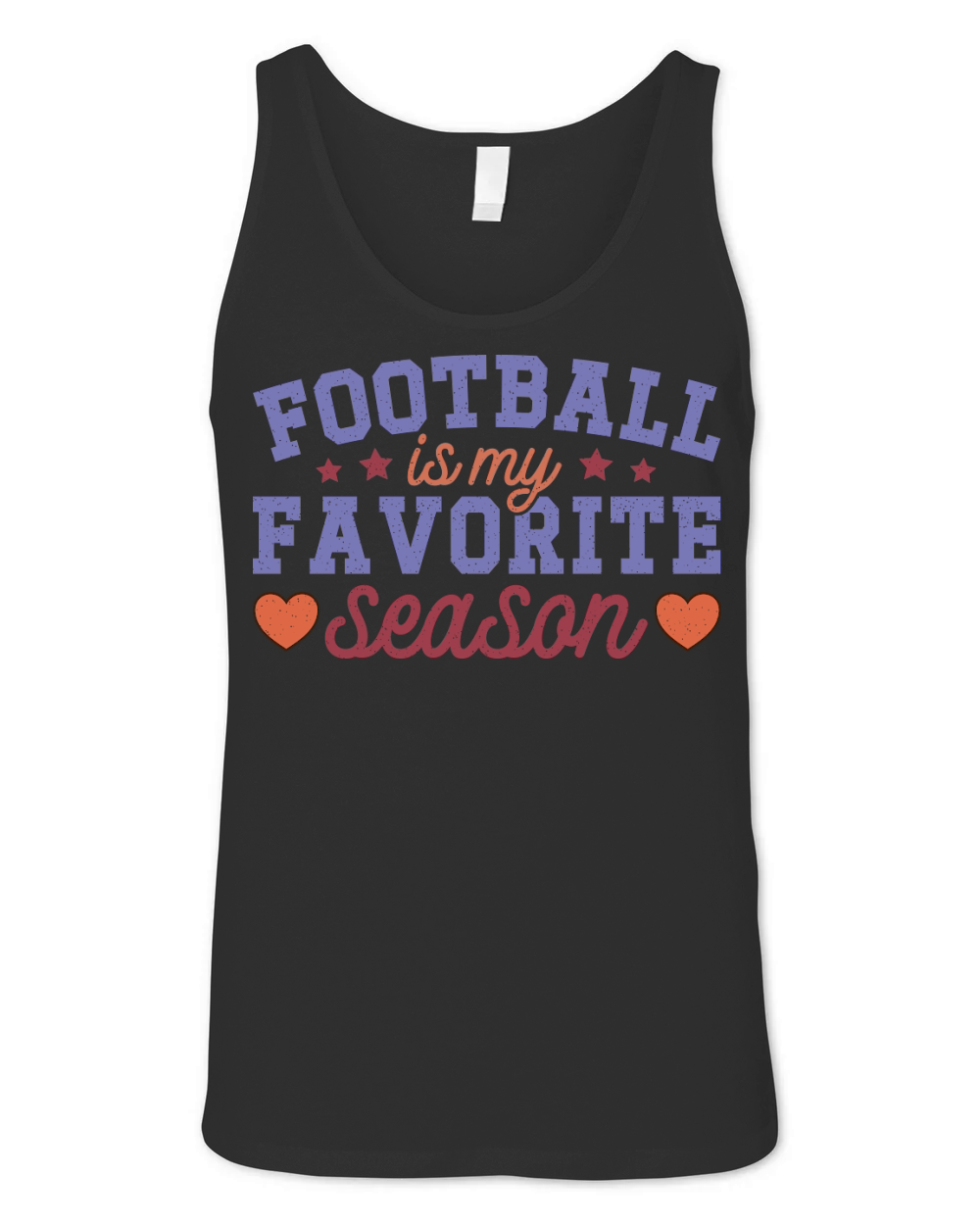 Football Is My Favorite Season color grunge Unisex Jersey Tank