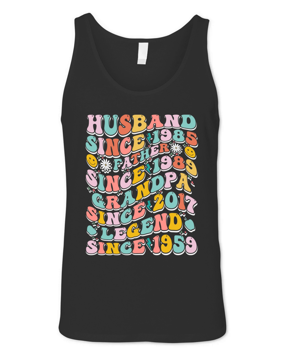 husband since 1985 father since 1989 grandp Unisex Jersey Tank