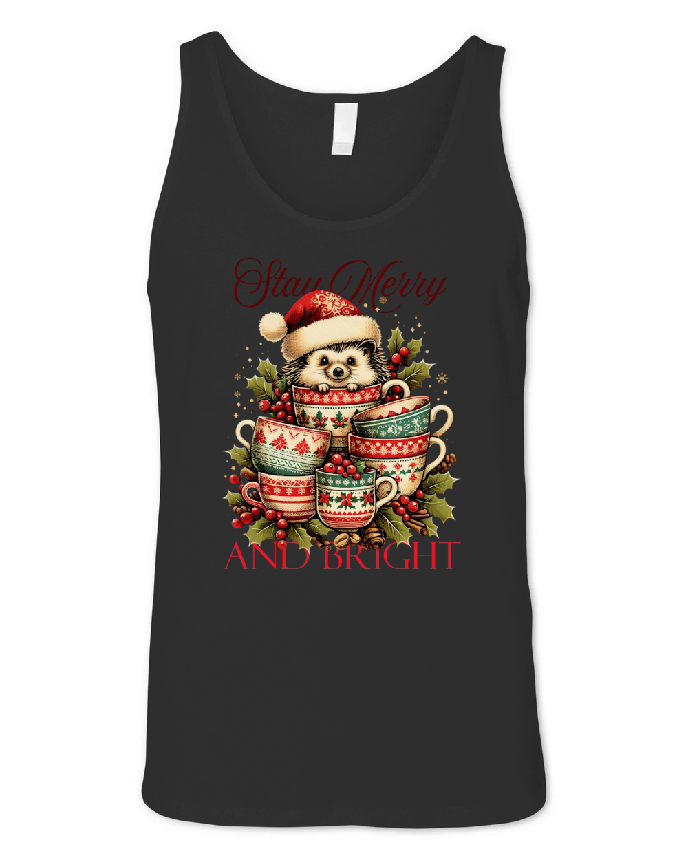 Stay Merry and Bright Unisex Jersey Tank