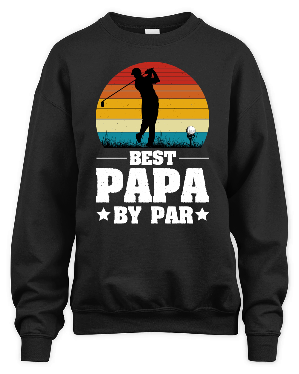 Best Papa By Par Unisex Premium Crewneck Sweatshirt