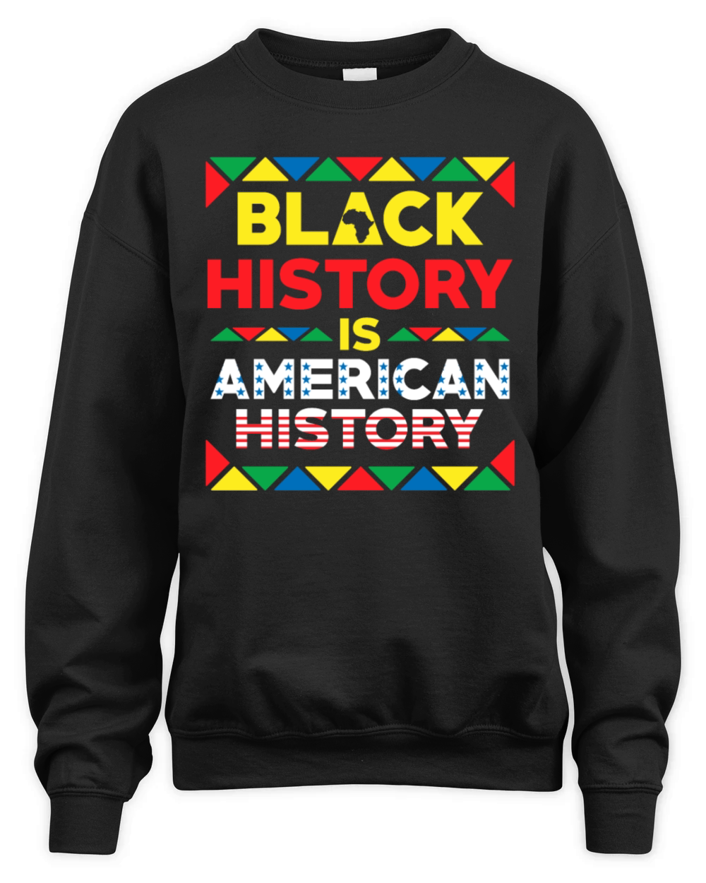 Black History Is American History Unisex Premium Crewneck Sweatshirt