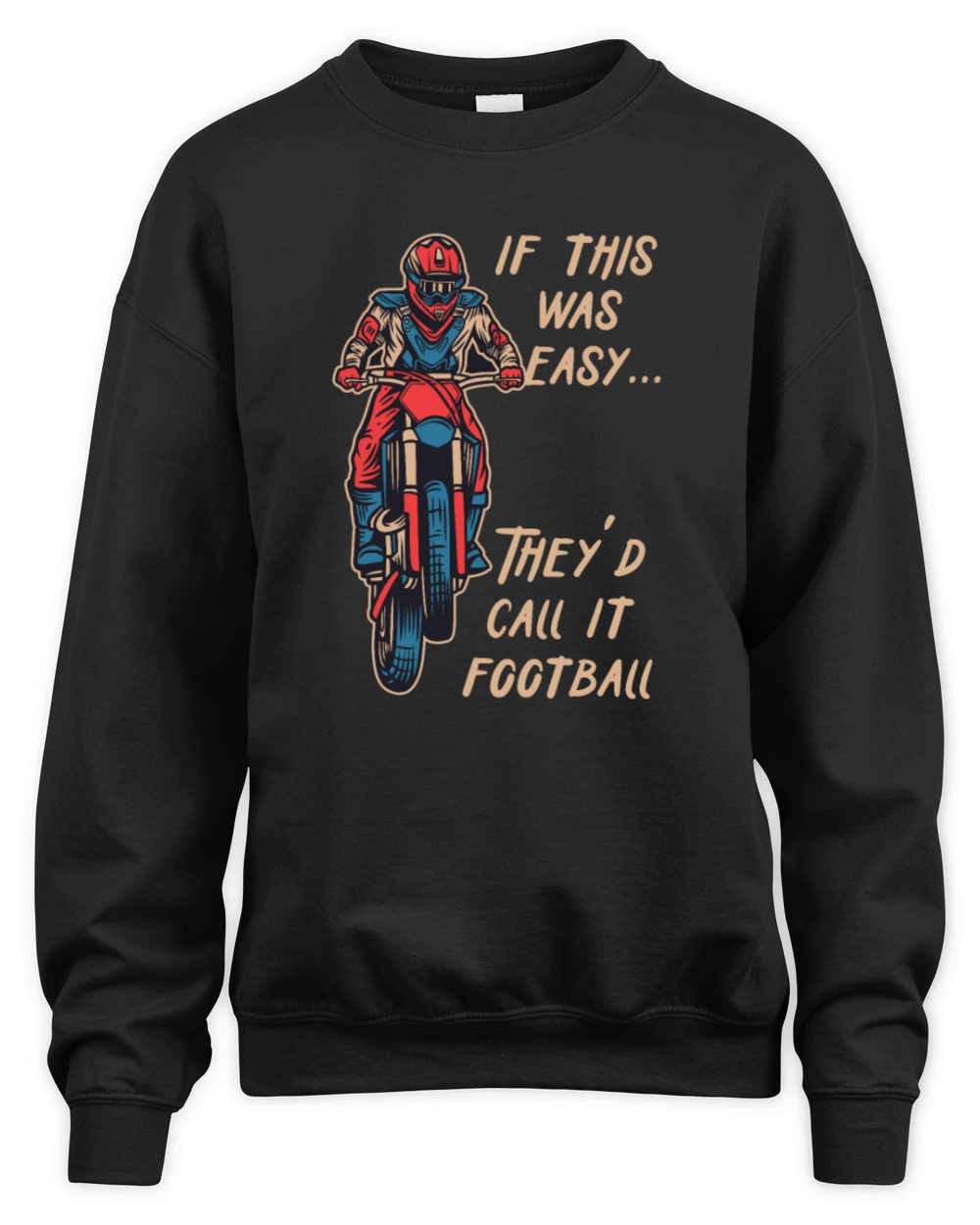 Motorcycle Motocross Bike Motobiker Motorsport Unisex Premium Crewneck Sweatshirt