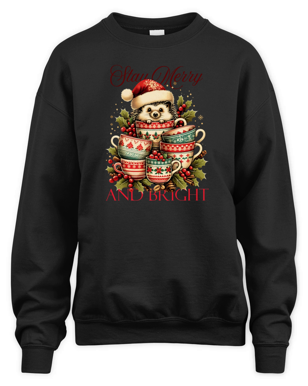 Stay Merry and Bright Unisex Premium Crewneck Sweatshirt