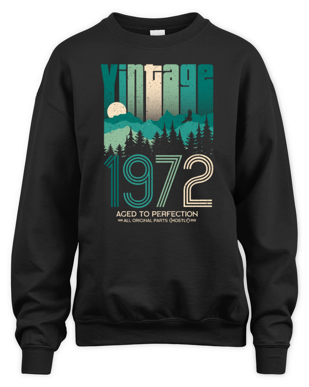 Vintage 1972 - 50 years old - 50th birthday gift Unisex Premium Crewneck Sweatshirt