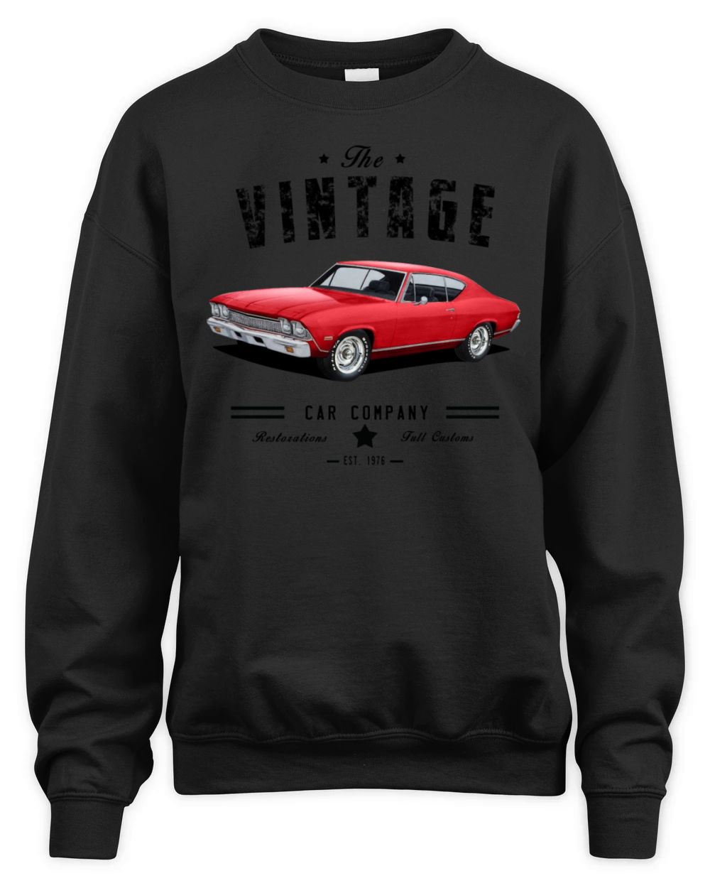 vintage car co chevelle Unisex Premium Crewneck Sweatshirt