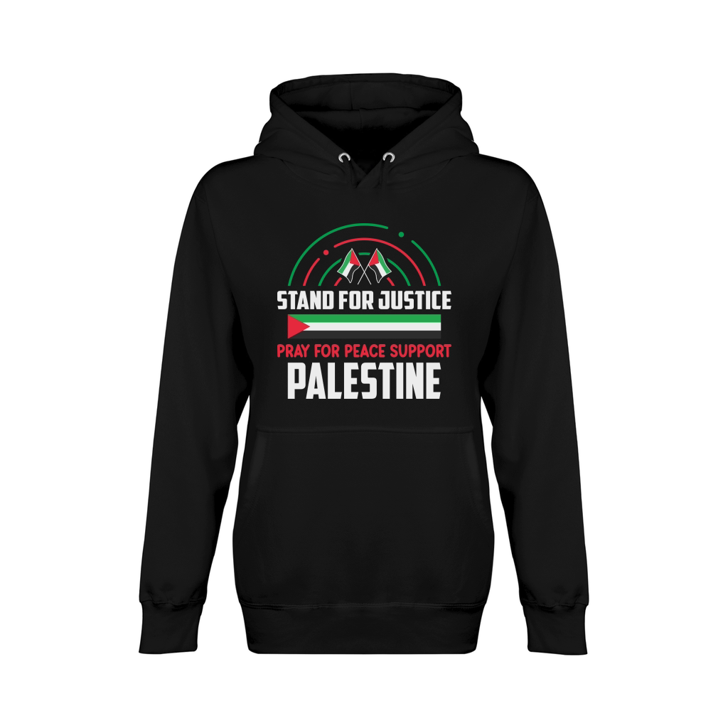 Stand For Justice Pray For Peace Support Palestine 06 Unisex Premium Pullover Hoodie