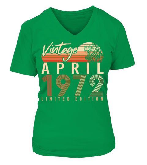 1972 April Limited V-neck T-Shirt Woman