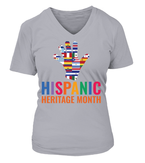 Hispanic Heritage Month V-neck T-Shirt Woman