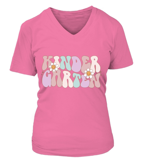 kindergarten V-neck T-Shirt Woman