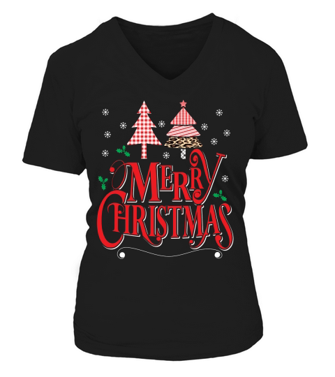 Merry Christmas 48 04 V-neck T-Shirt Woman