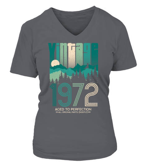 Vintage 1972 - 50 years old - 50th birthday gift V-neck T-Shirt Woman