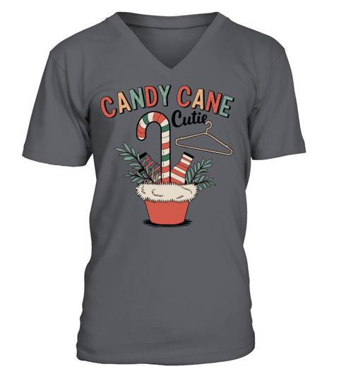 Candy Cane Cutie2 V-Neck T-shirt