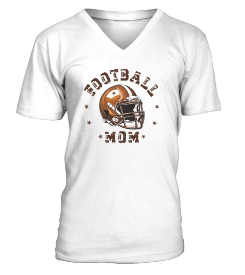 Football Mom 1.01 V-Neck T-shirt