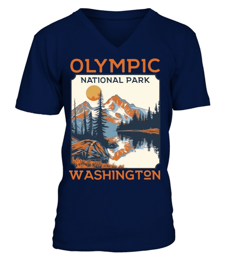 Olympic National Park Washington V-Neck T-shirt