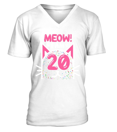 Perfect 20th Birthday Gift for 20 Year Old Girl Bi V-Neck T-shirt