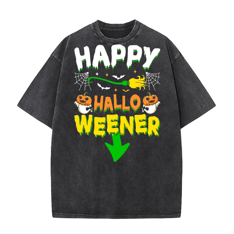 264. happy hallo weener Washed T-Shirt