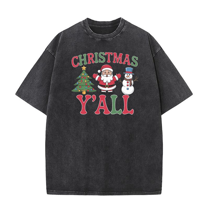 christmas yall 1 Washed T-Shirt