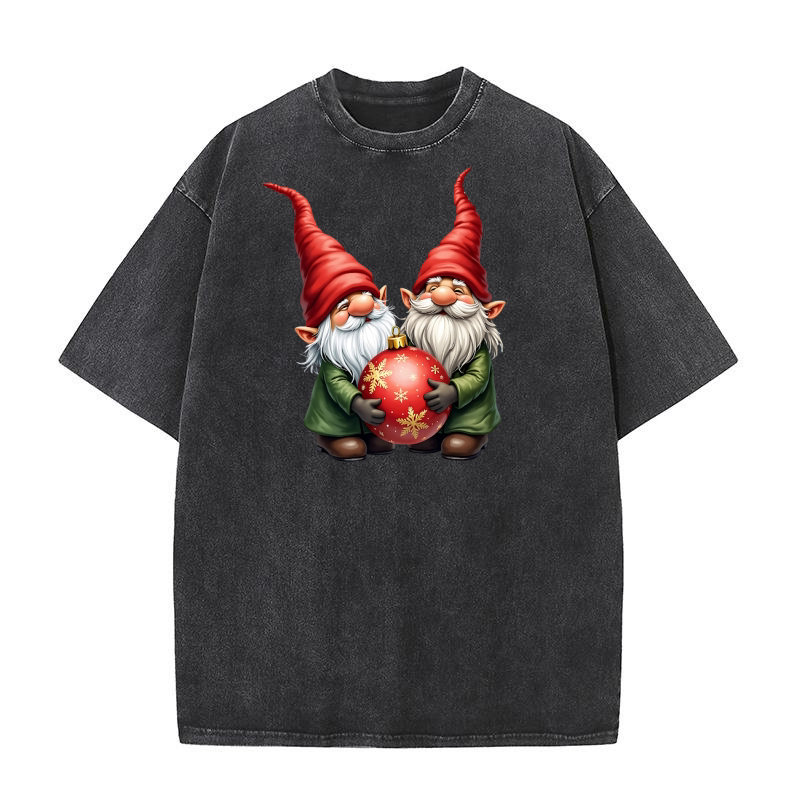 Gnome Sublimation Clipart 10 30 Washed T-Shirt