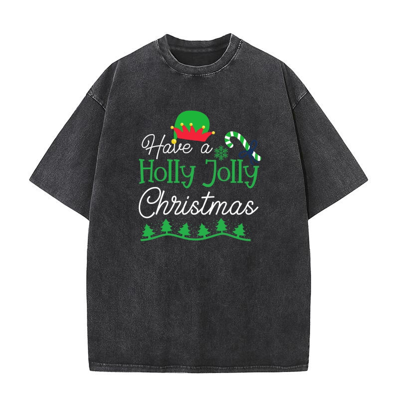 Have a Holly Jolly Christmas Washed T-Shirt