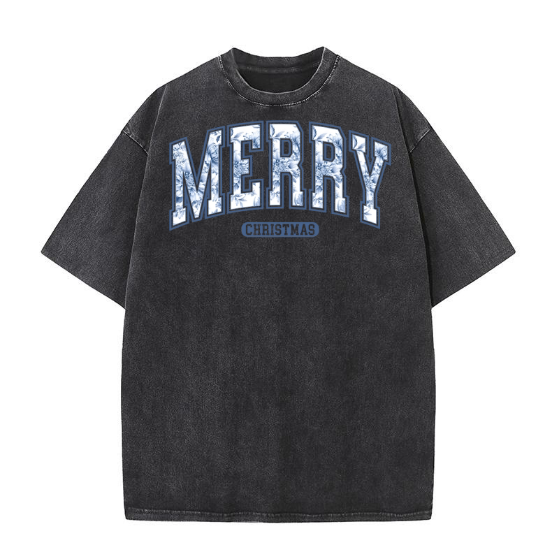 Merry Christmas 3 (1) Washed T-Shirt