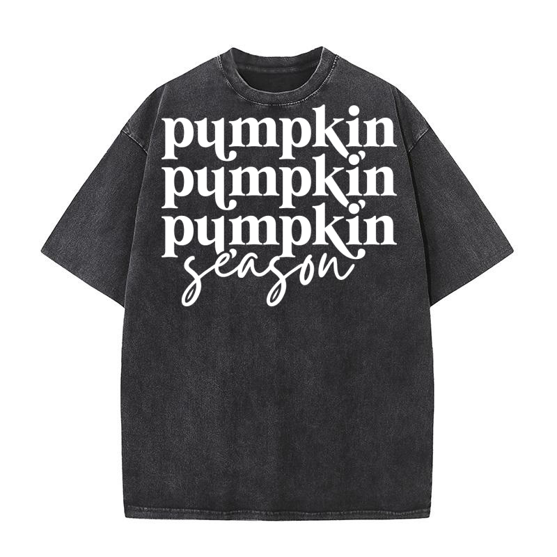 pumpkin season white Washed T-Shirt