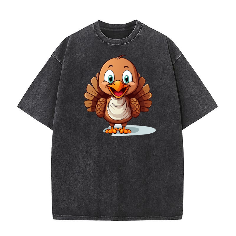 Thanksgiving Funny Turkey 13 Washed T-Shirt