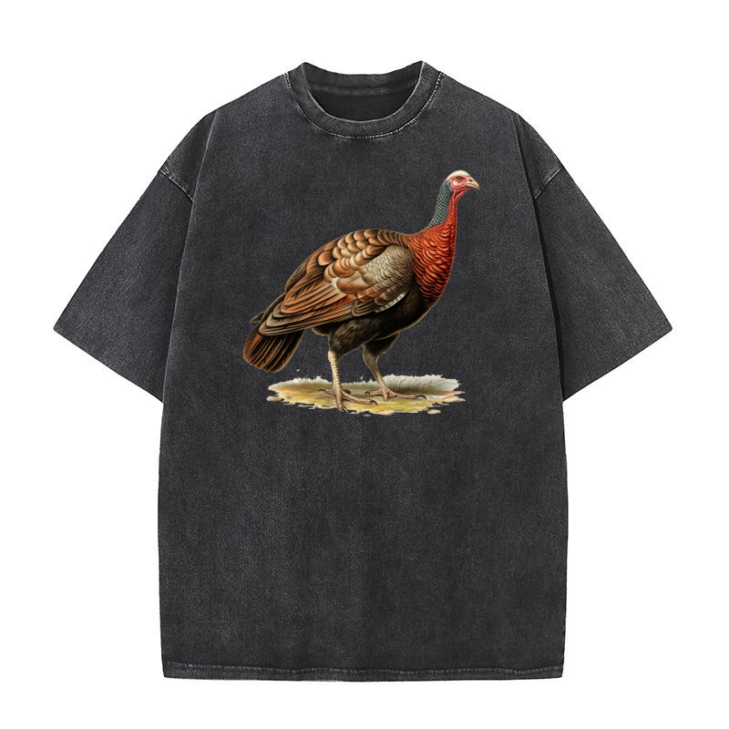 Thanksgiving Funny Turkey 14 Washed T-Shirt