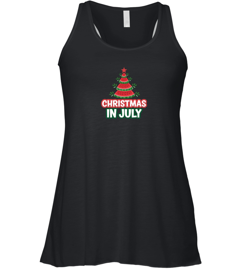 Christmas in July Watermelon Tree Women's Flowy Tank Top