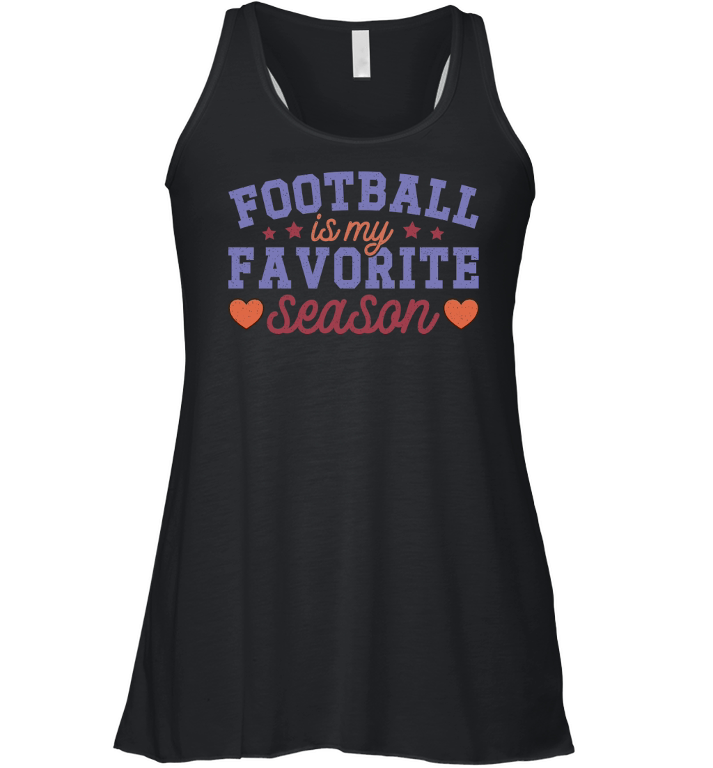 Football Is My Favorite Season color grunge Women's Flowy Tank Top
