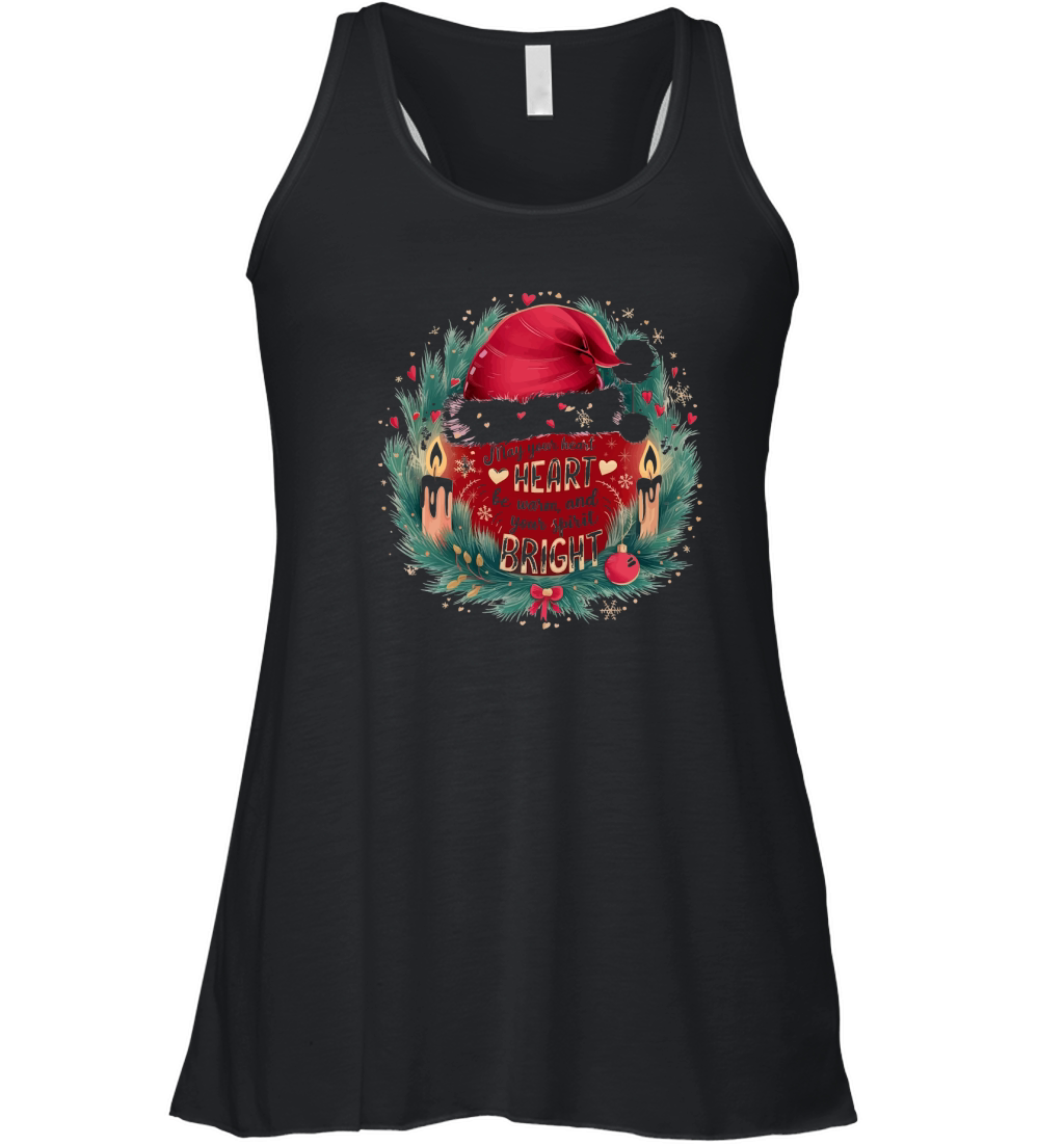 May your heart be warm and your spirit bright Women's Flowy Tank Top