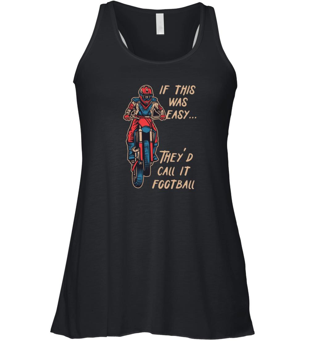 Motorcycle Motocross Bike Motobiker Motorsport Women's Flowy Tank Top