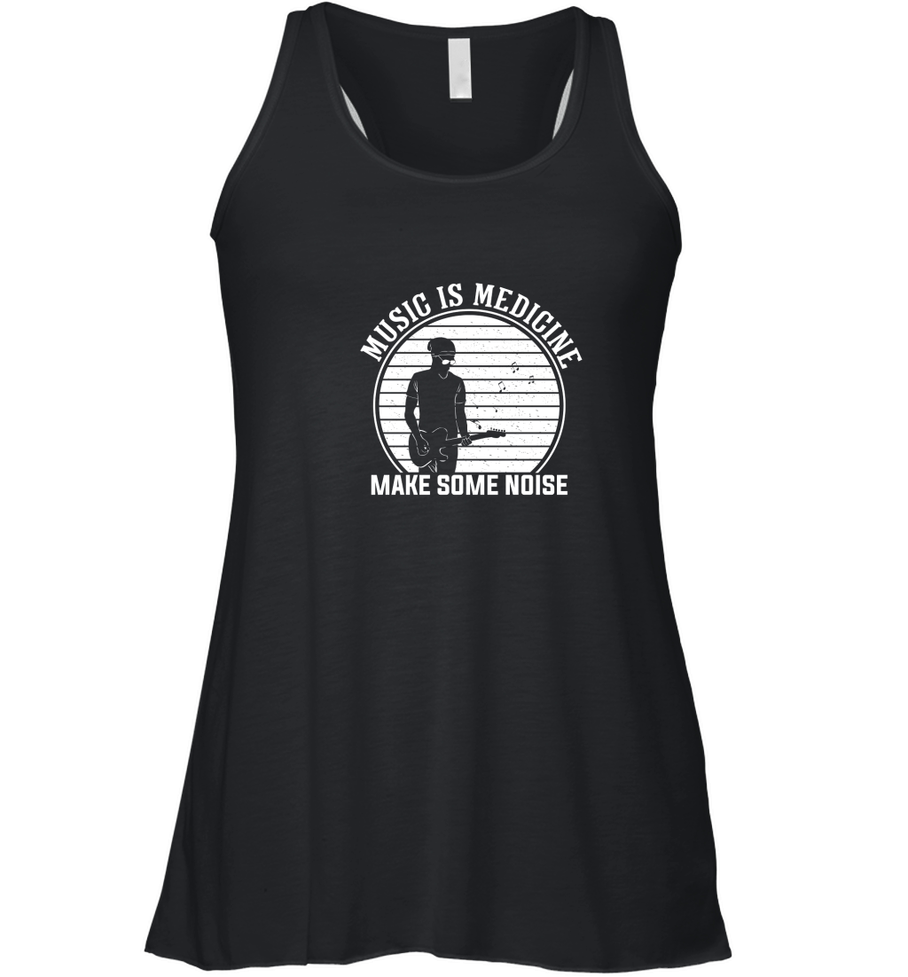 Music is medicine make some noise 02 Women's Flowy Tank Top