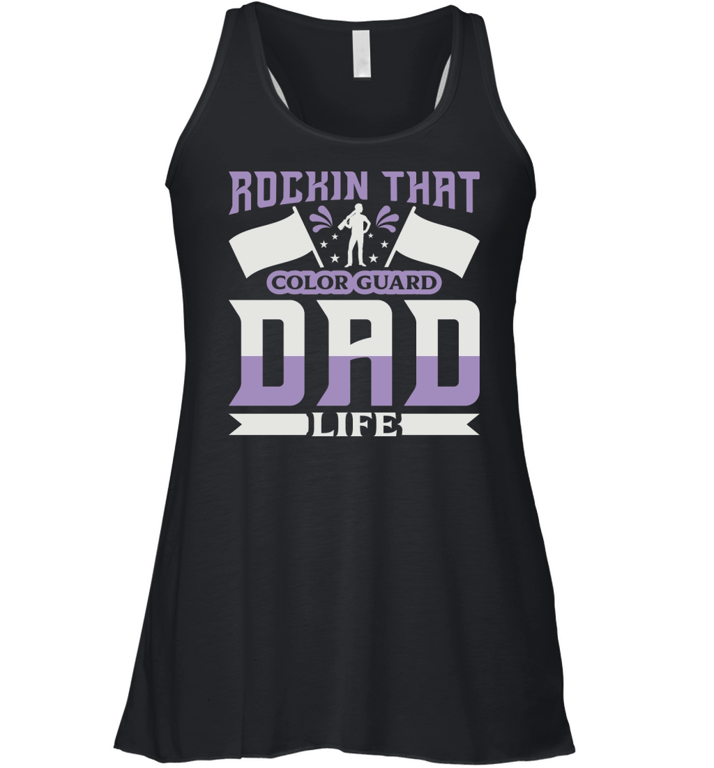 Rockin That Color Guard Dad Life 07 Women's Flowy Tank Top