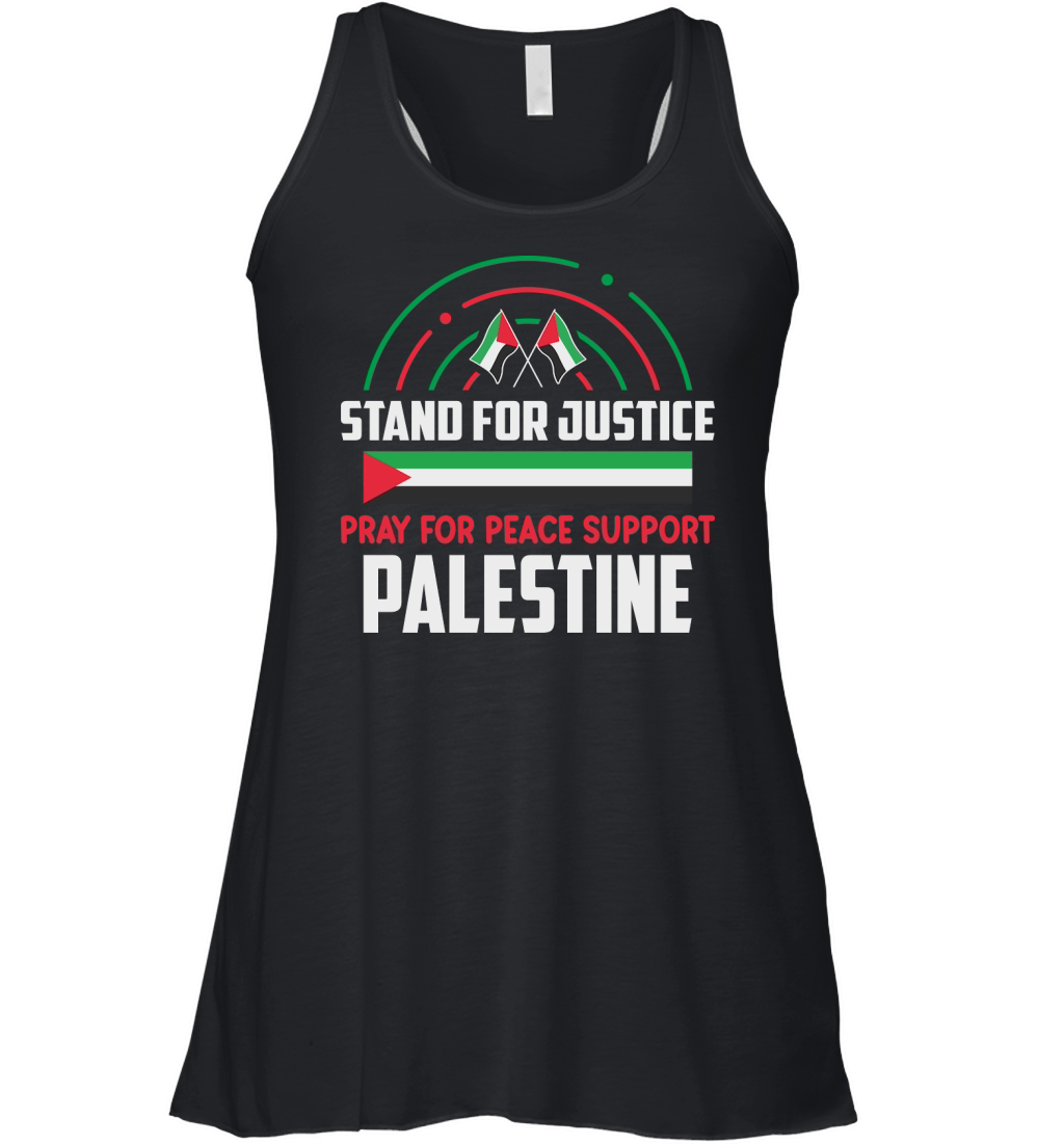 Stand For Justice Pray For Peace Support Palestine 06 Women's Flowy Tank Top