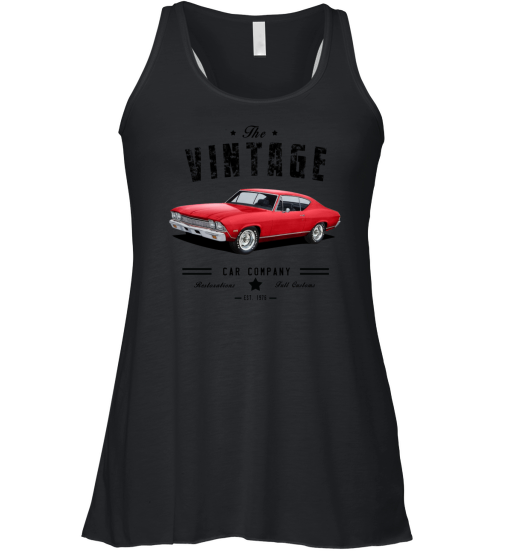 vintage car co chevelle Women's Flowy Tank Top
