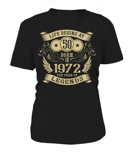50th Birthday Gifts Vintage 1972 Birthday Women's T-Shirt