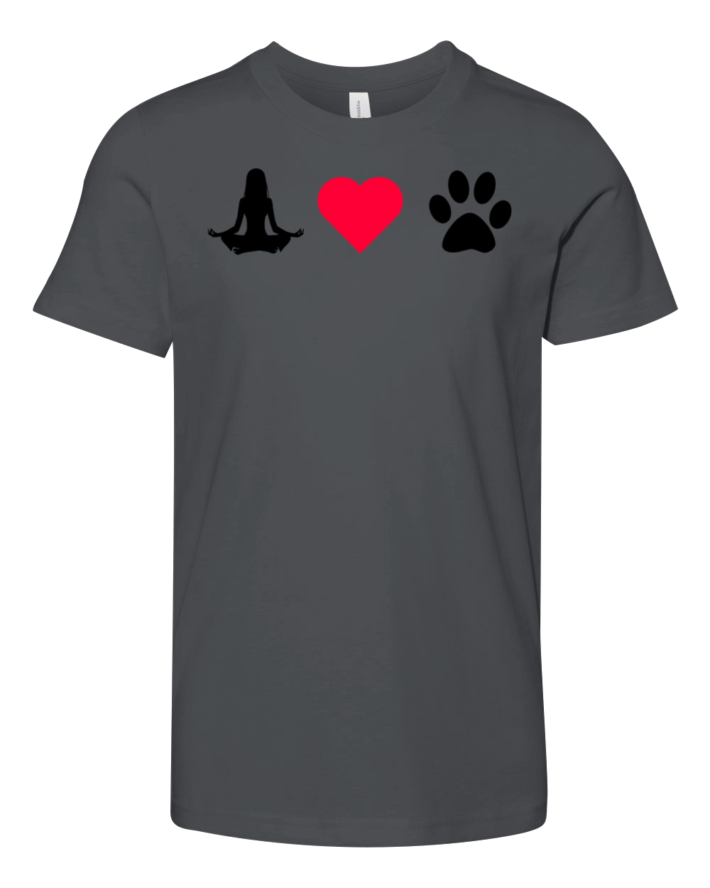 All i want is love and yoga and a dog Youth Unisex Jersey Tee