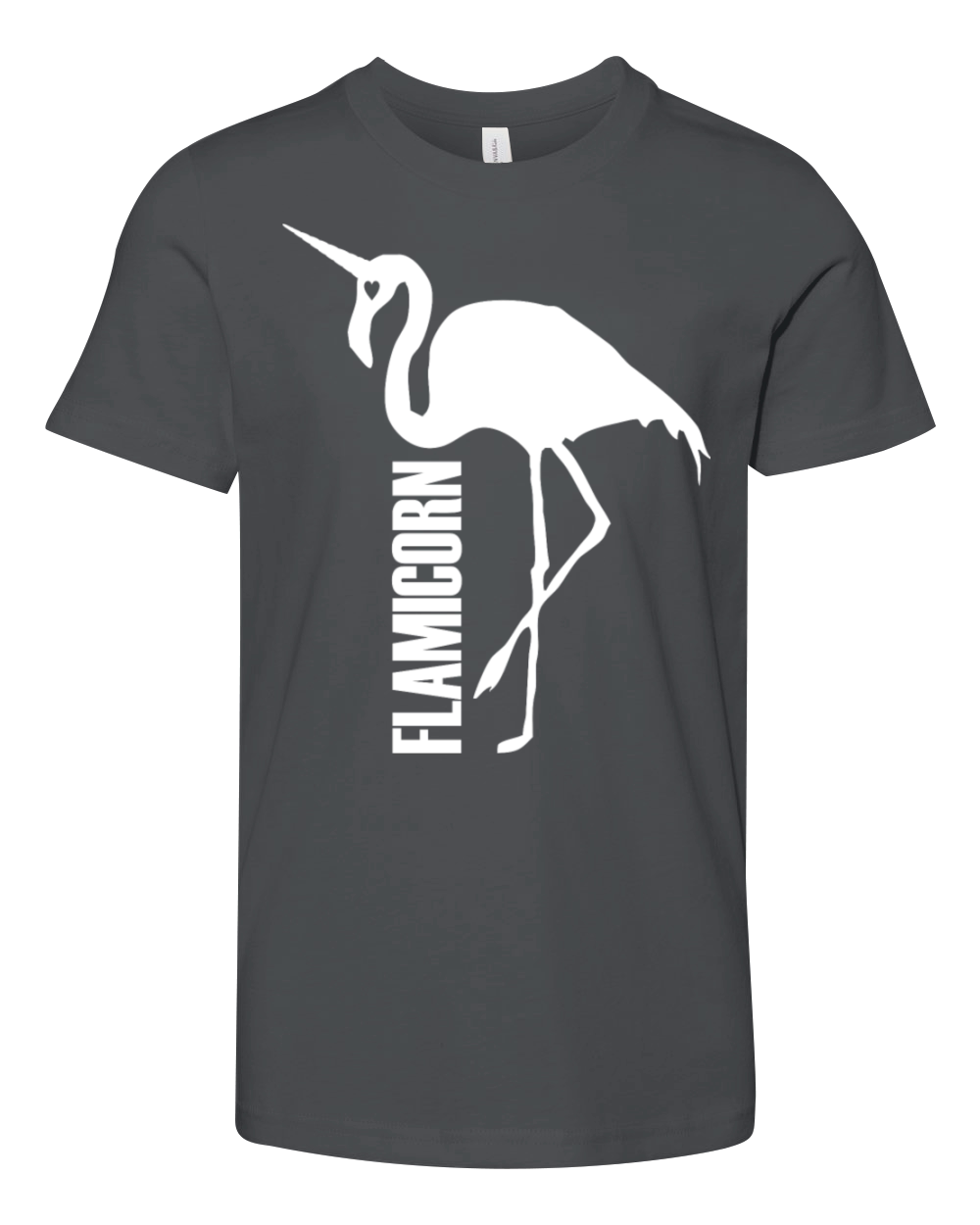 flamingo unicorn hybrid creature hybrids white Youth Unisex Jersey Tee
