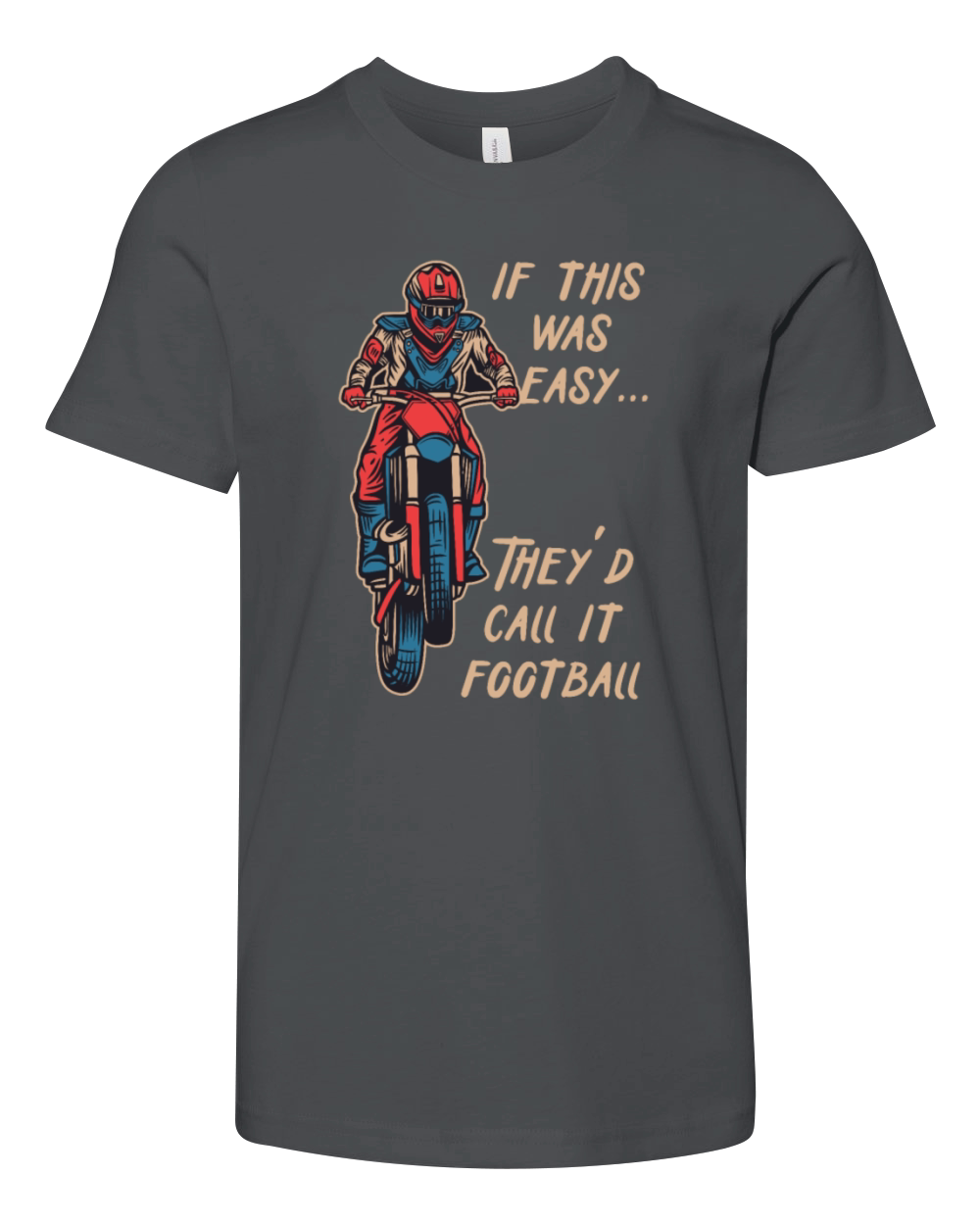 Motorcycle Motocross Bike Motobiker Motorsport Youth Unisex Jersey Tee